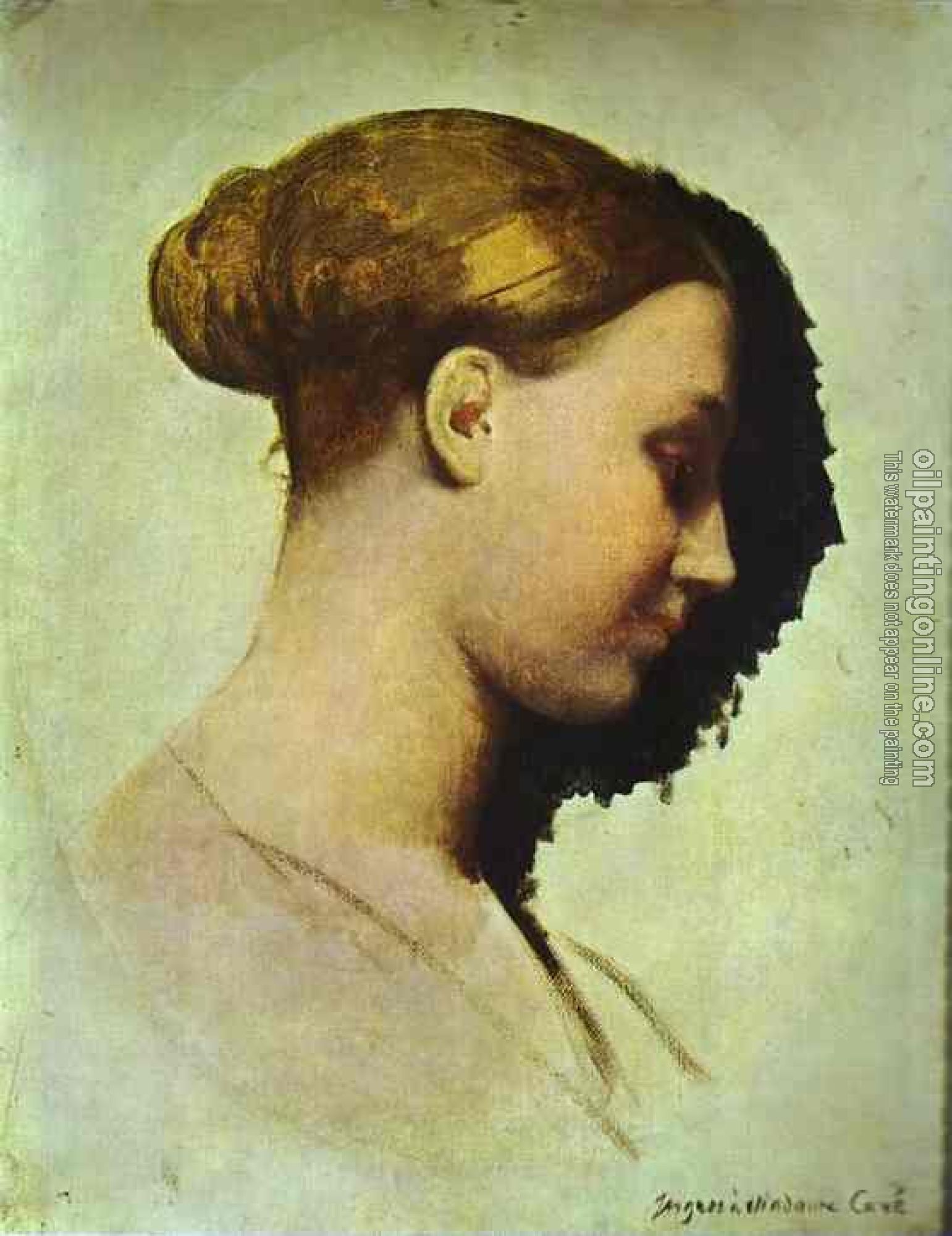 Ingres, Jean Auguste Dominique - Madame Clement Boulanger